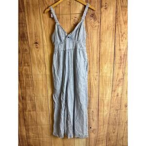 Dex Boutique Chambray Light Wash Wide Legged Overalls Women's Size S READ